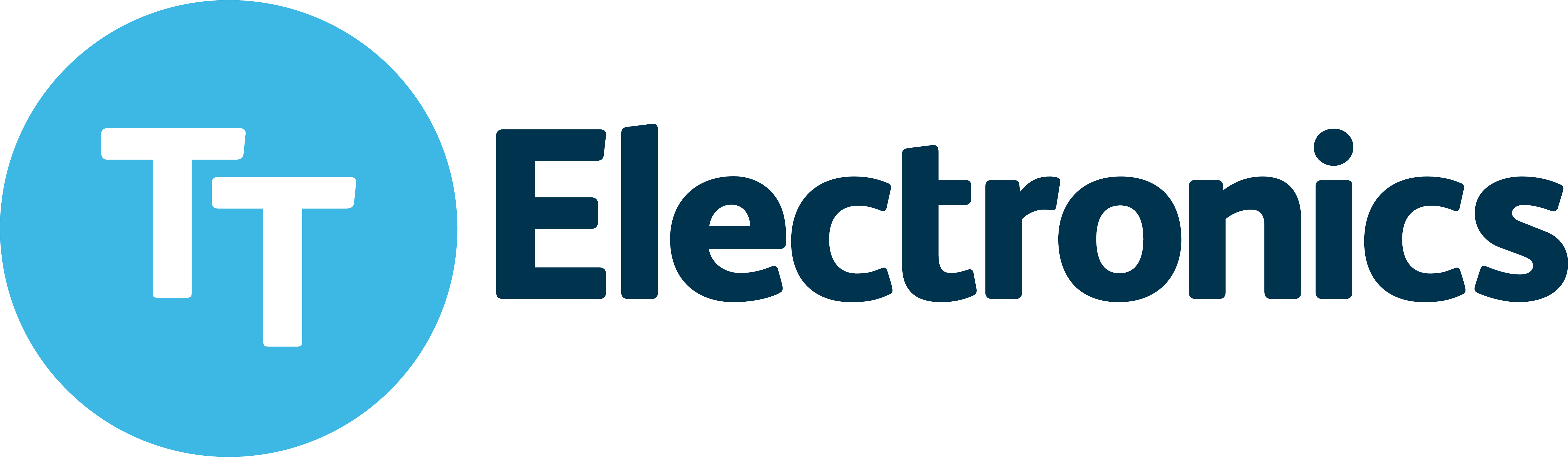 TT Electronics in blue font